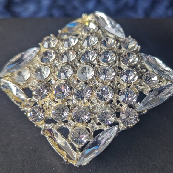 💜✨Vintage Sparkling Rhinestone Brooch Pin - Picture 3 of 4